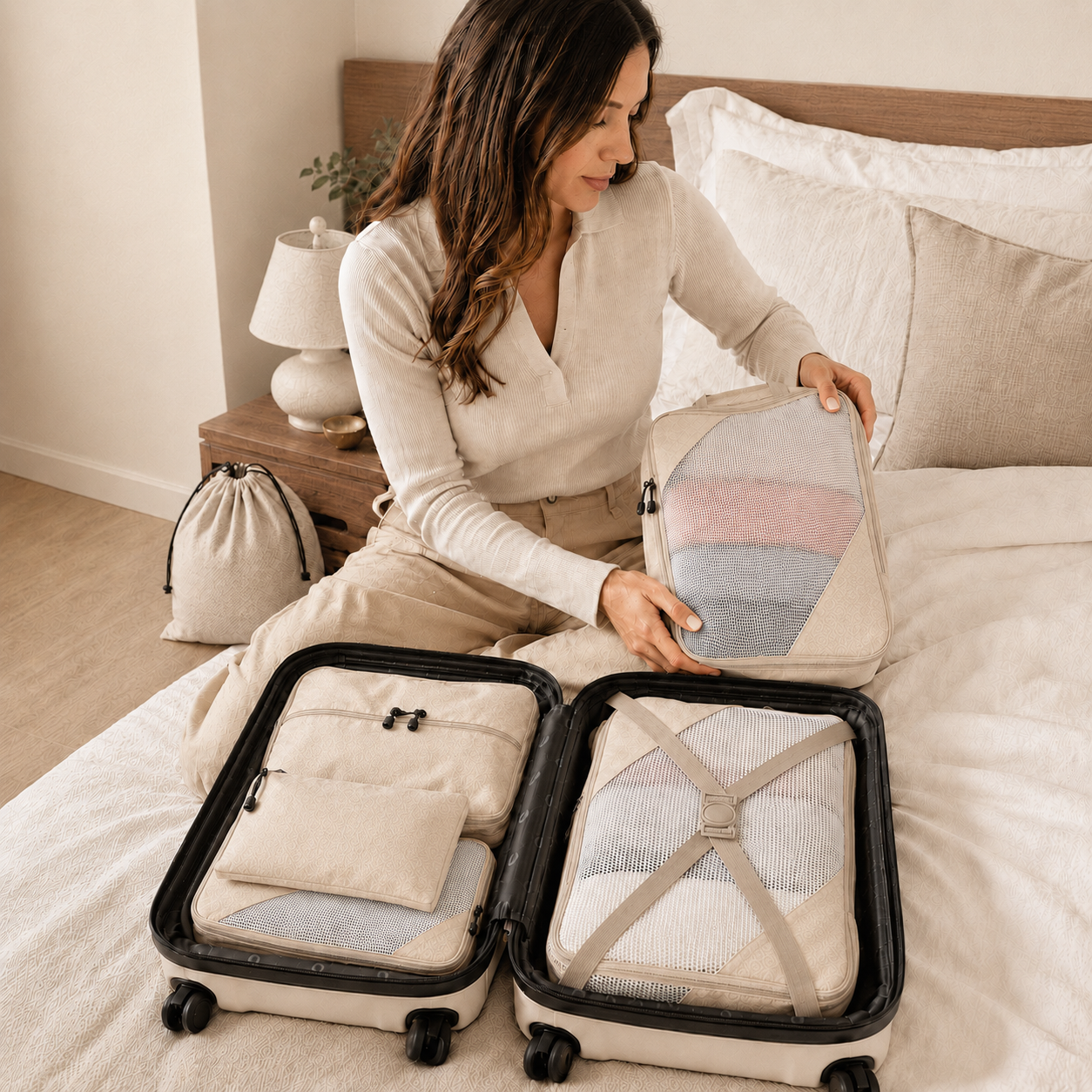 Packing Cubes Set met Compressie (6-delig)