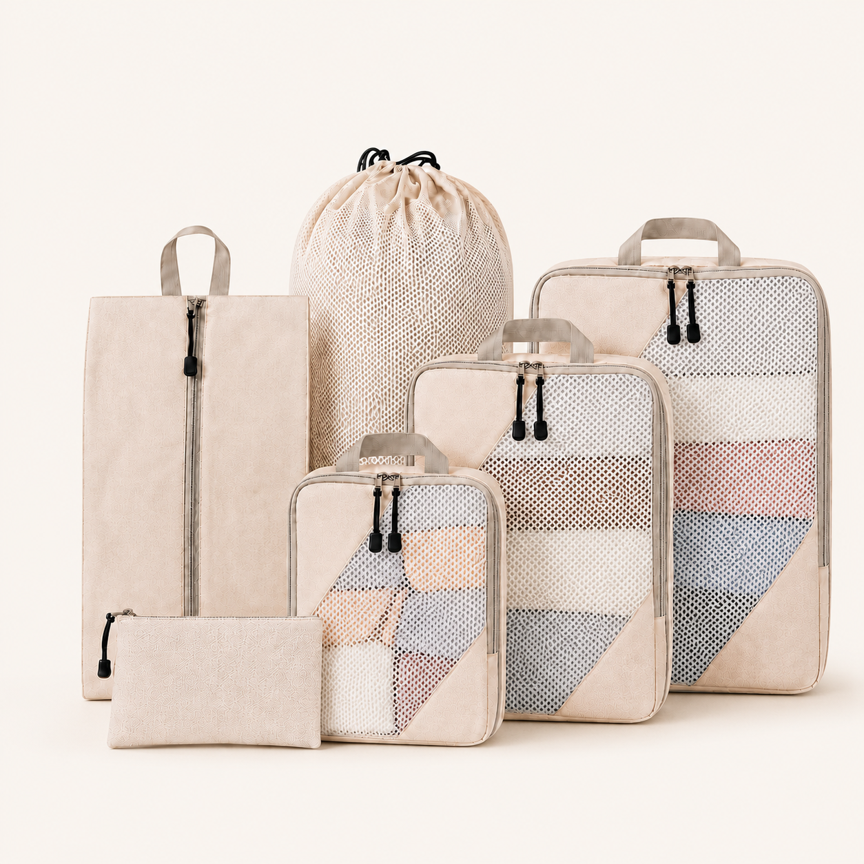 Packing Cubes Set met Compressie (6-delig)