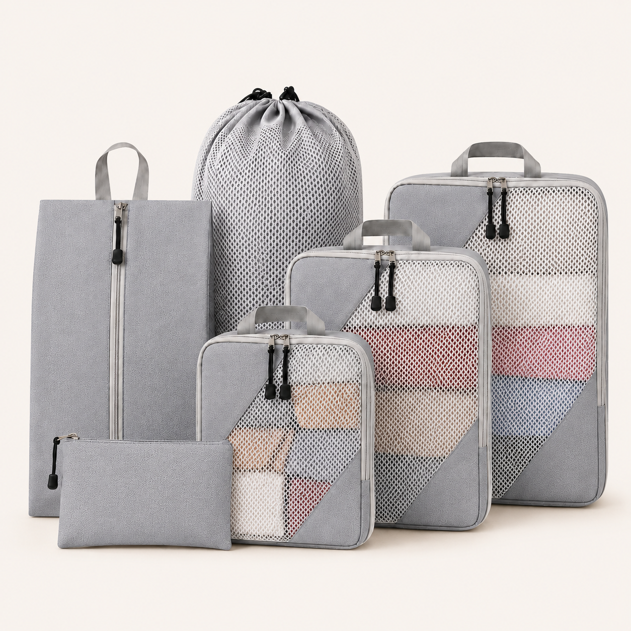 Packing Cubes Set met Compressie (6-delig)
